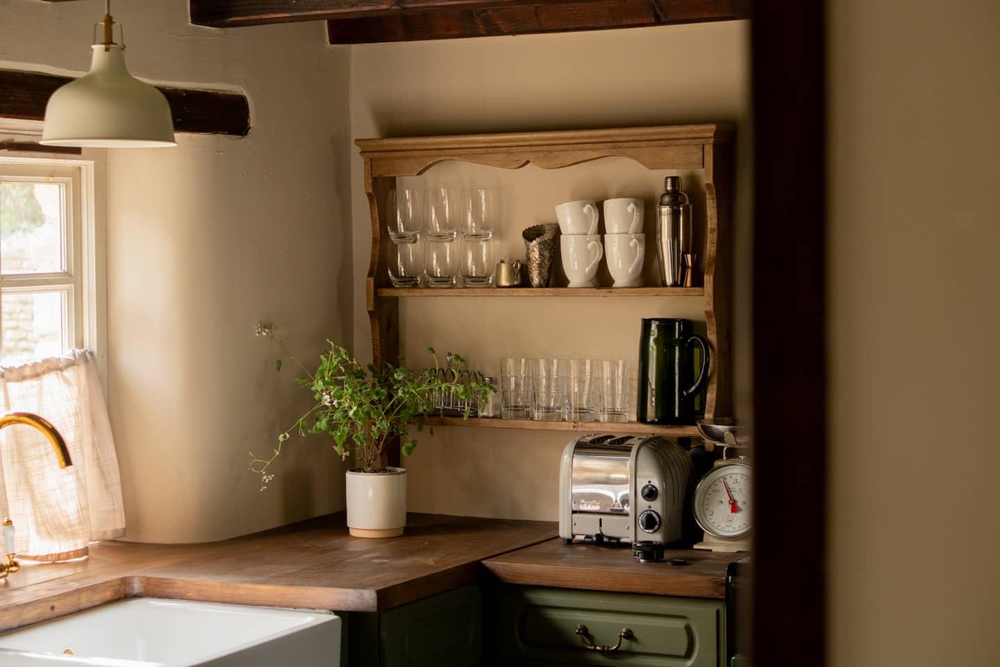 Kitchen shelves